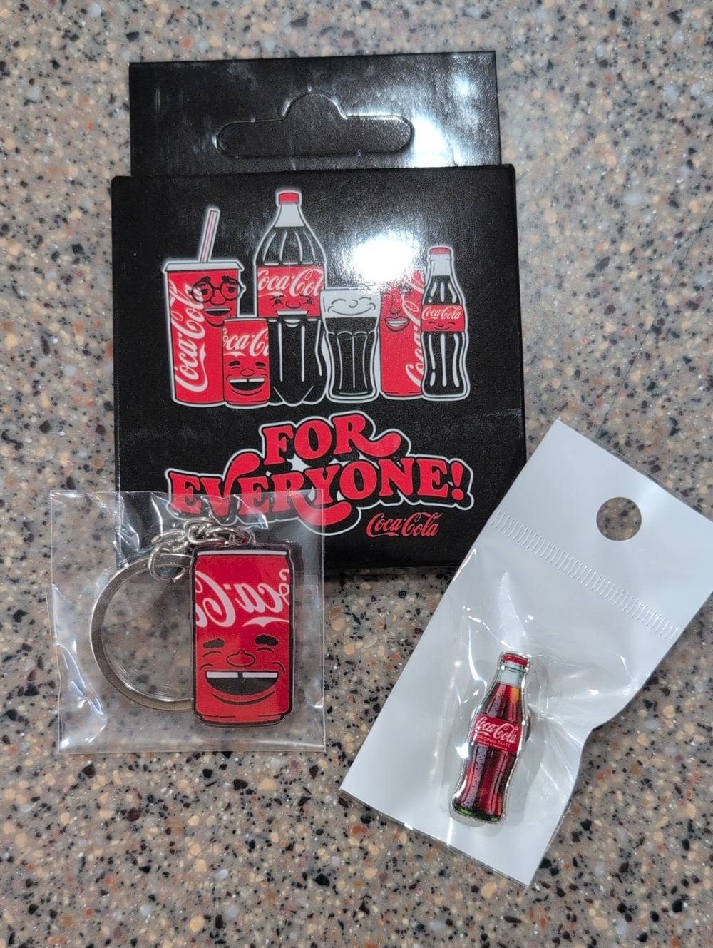 Coke Coca Cola Collector Pin And Keychain